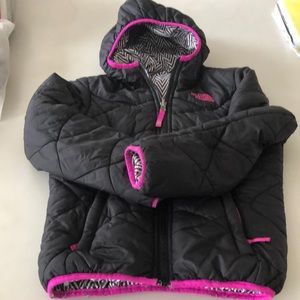 NORTHFACE reversible puffer with hood